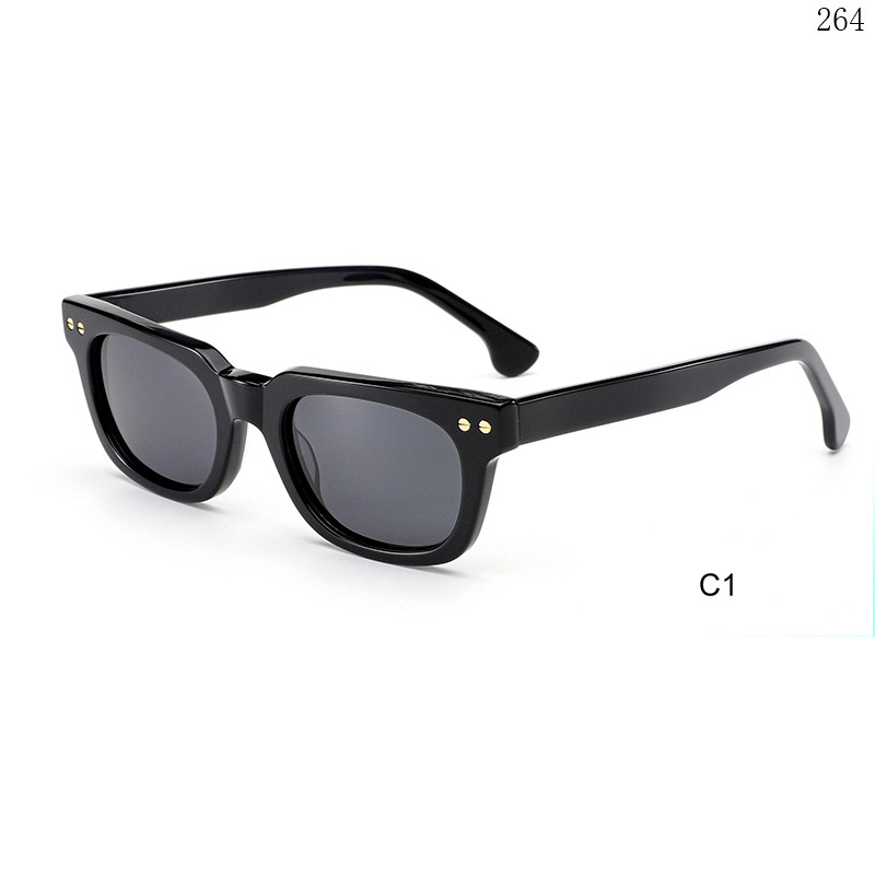 Dachuan Optical HS2860 China Supplier Retro Design Acetate Óculos de sol Sunglasses with Custom Logo (6)